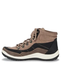 Baretraps Booties-Kamber Lace Up Boot TaupeMulti