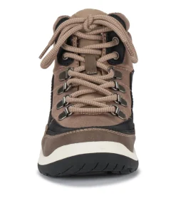 Baretraps Booties-Kamber Lace Up Boot TaupeMulti