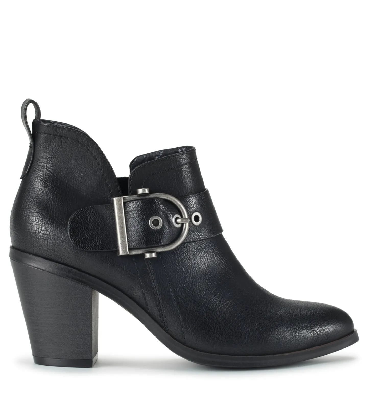 Baretraps Booties-Karina Block Heel Ankle Bootie Black