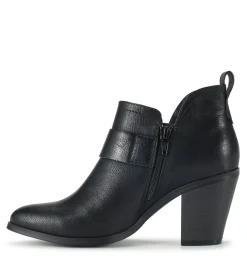 Baretraps Booties-Karina Block Heel Ankle Bootie Black