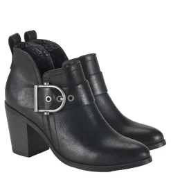 Baretraps Booties-Karina Block Heel Ankle Bootie Black