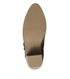 Baretraps Booties-Karina Block Heel Ankle Bootie Brown