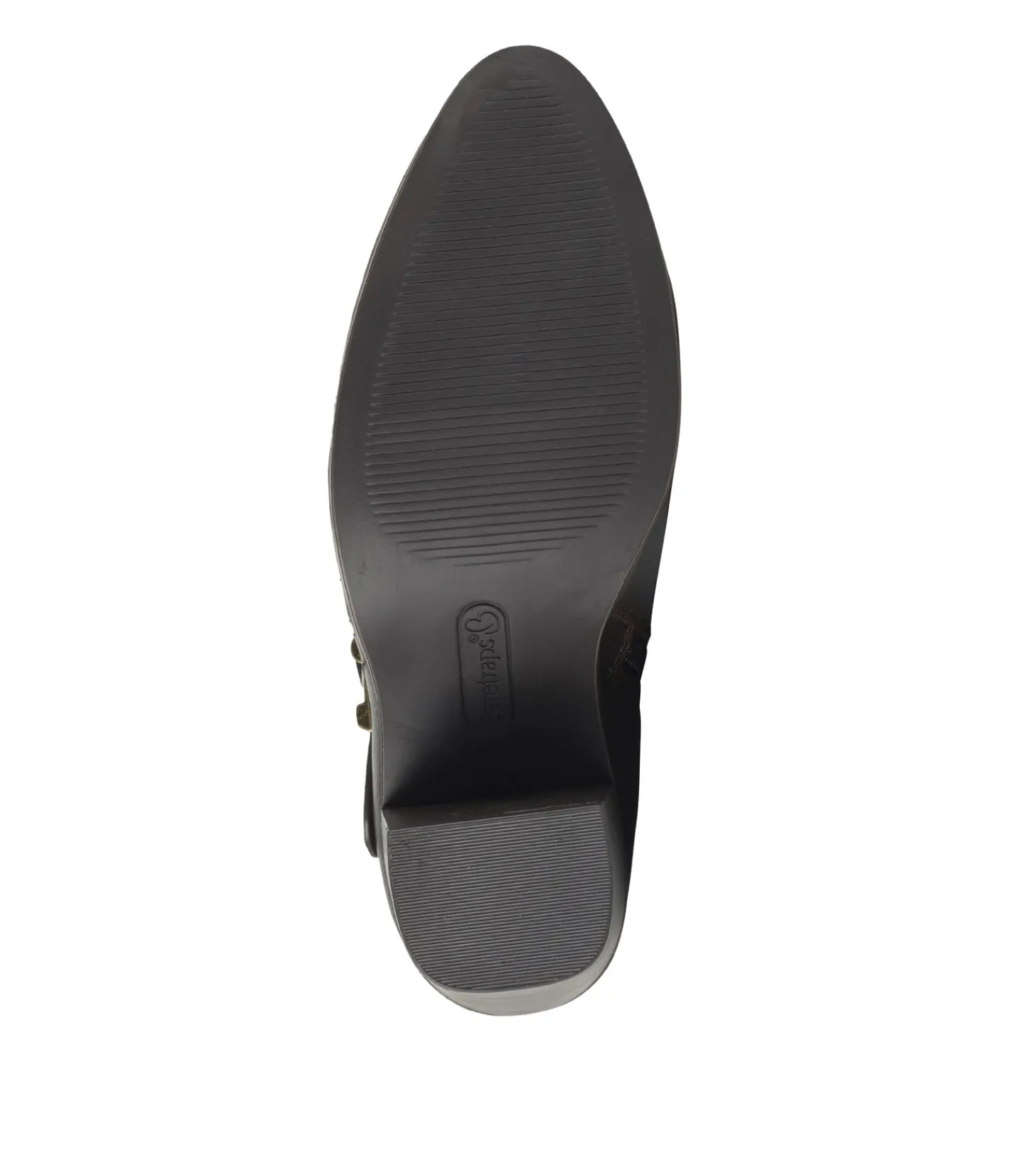 Baretraps Booties-Karina Block Heel Ankle Bootie DarkBrown