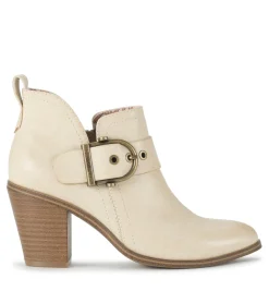 Baretraps Booties-Karina Block Heel Ankle Bootie Milkyway