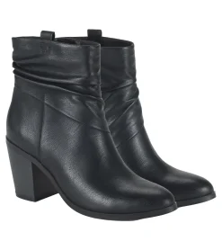 Baretraps Booties-Katherine Block Heel Bootie Black