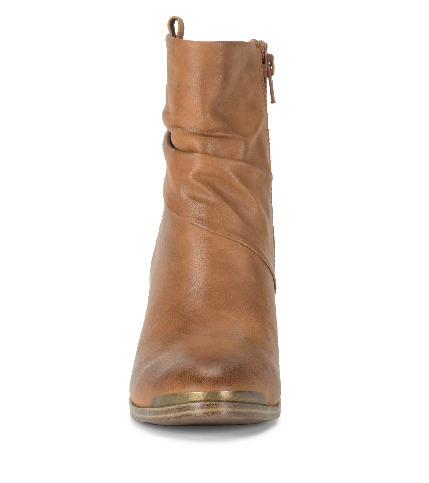 Baretraps Booties-Katherine Block Heel Bootie Cognac