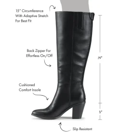 Baretraps Knee High Boots-Kiara Tall Boot Black