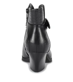 Baretraps Booties-Lane Block Heel Bootie BlackCroco