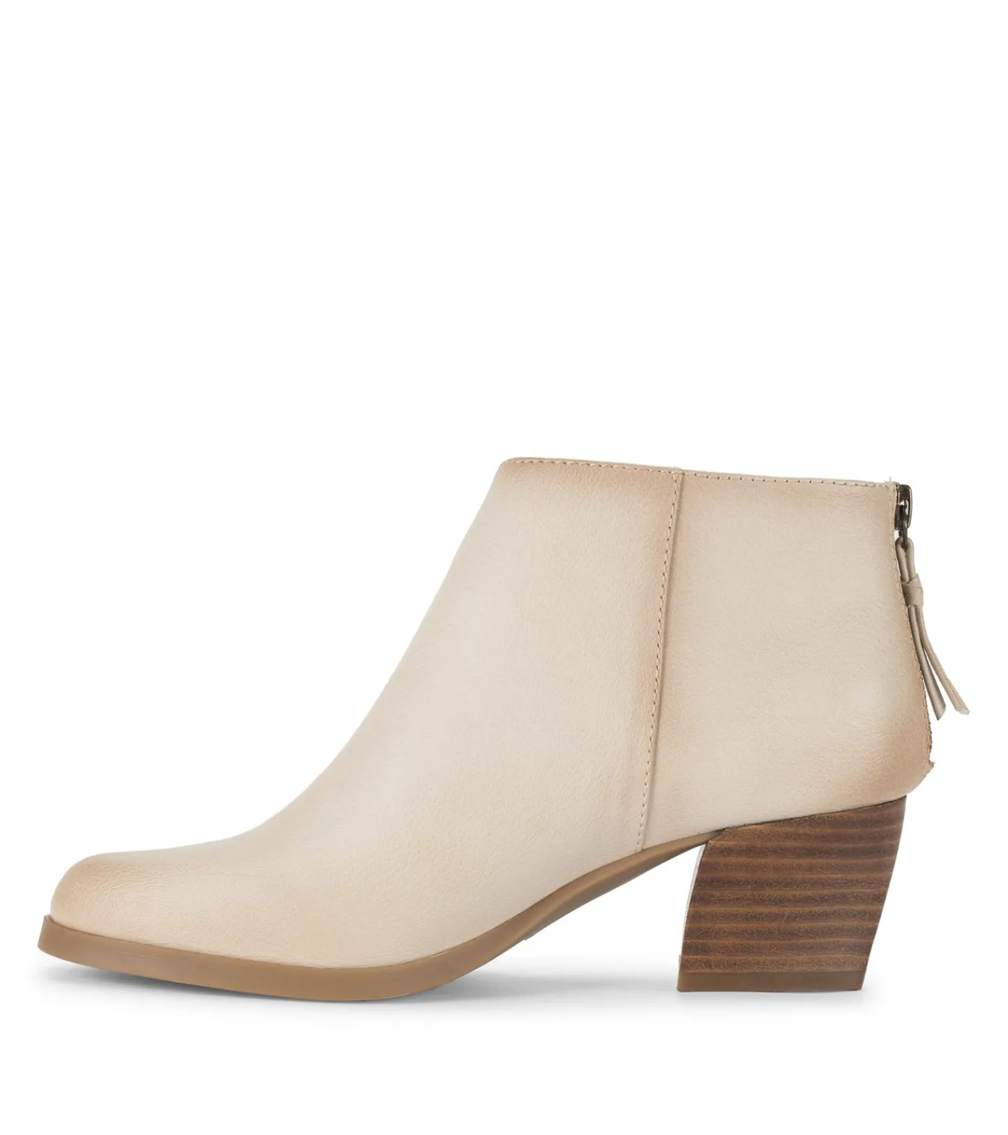 Baretraps Booties-Lauryn Block Heel Ankle Bootie Milkyway