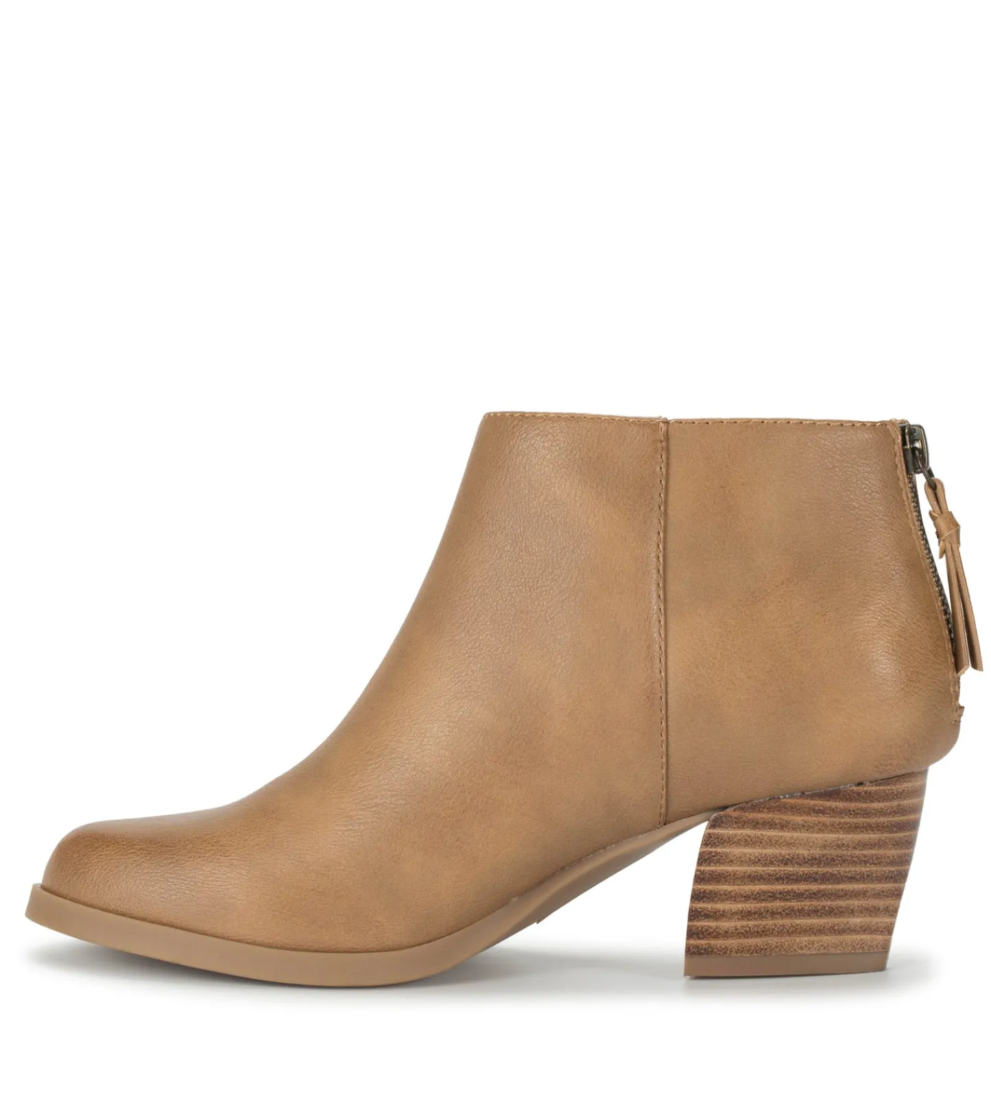 Baretraps Booties-Lauryn Block Heel Ankle Bootie SaltedCaramel