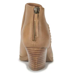 Baretraps Booties-Lauryn Block Heel Ankle Bootie SaltedCaramel