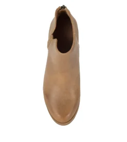 Baretraps Booties-Lauryn Block Heel Ankle Bootie SaltedCaramel