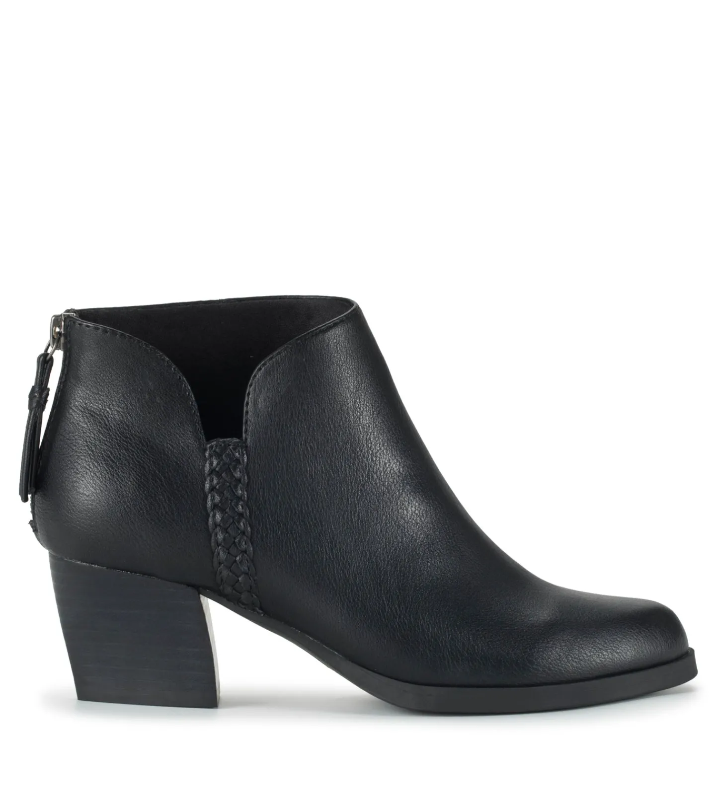 Baretraps Booties-Lauryn Block Heel Ankle Bootie Black