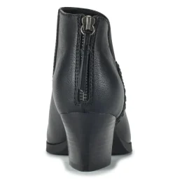 Baretraps Booties-Lauryn Block Heel Ankle Bootie Black