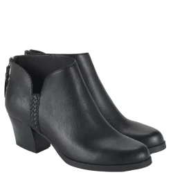Baretraps Booties-Lauryn Block Heel Ankle Bootie Black