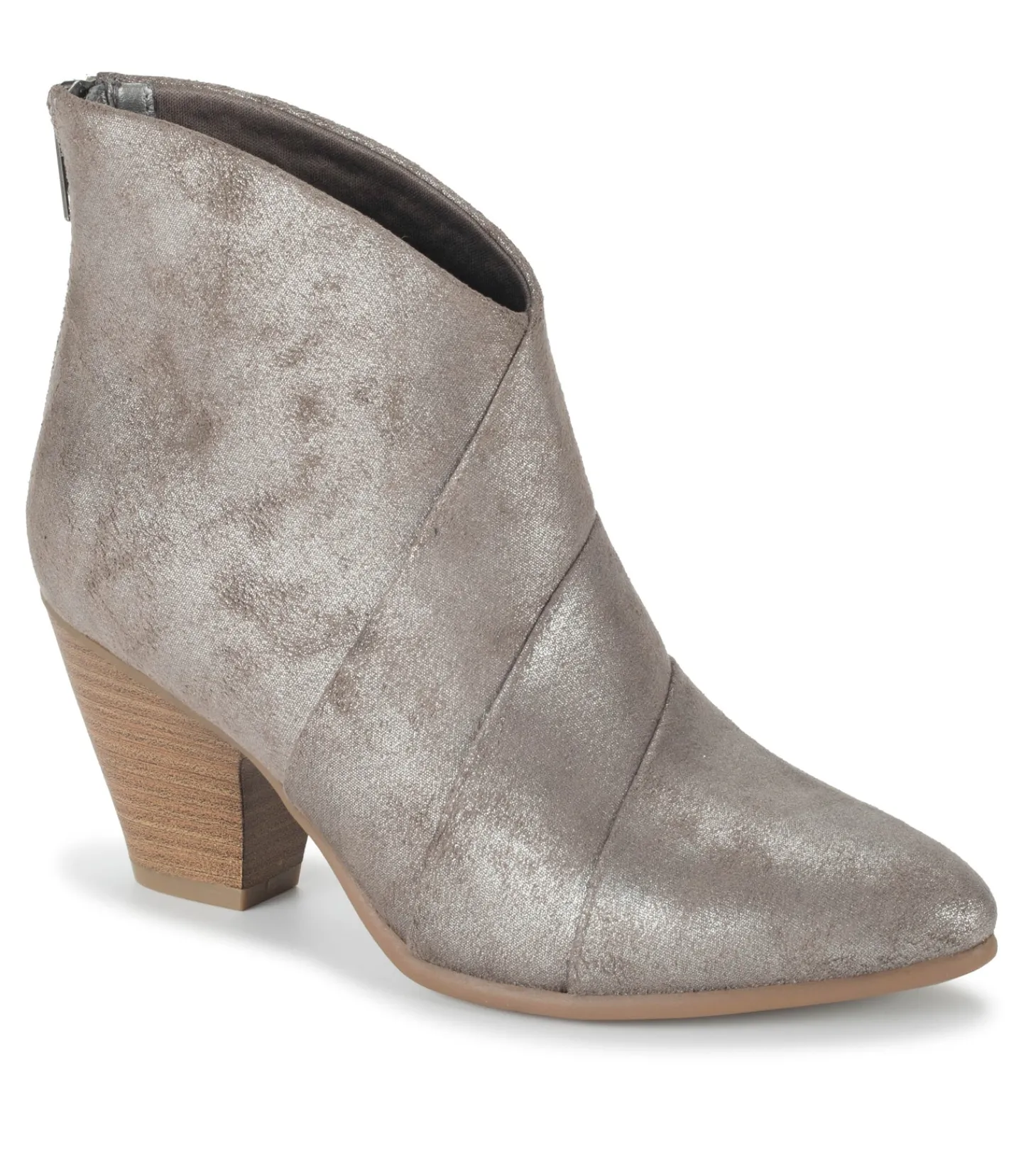 Baretraps Booties-Liberty Block Heel Bootie Gunmetal