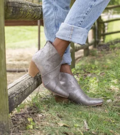 Baretraps Booties-Liberty Block Heel Bootie Gunmetal
