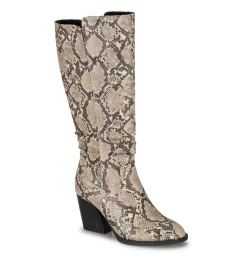 Baretraps Knee High Boots-Lilly Tall Boot NaturalSnake