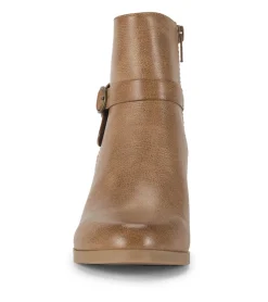 Baretraps Booties-Linda Block Heel Bootie SaltedCaramel