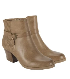 Baretraps Booties-Linda Block Heel Bootie SaltedCaramel