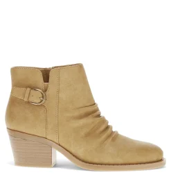 Baretraps Booties-Linnea Block Heel Bootie Auburn