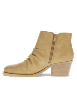 Baretraps Booties-Linnea Block Heel Bootie Auburn