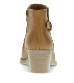 Baretraps Booties-Linnea Block Heel Bootie LightRust