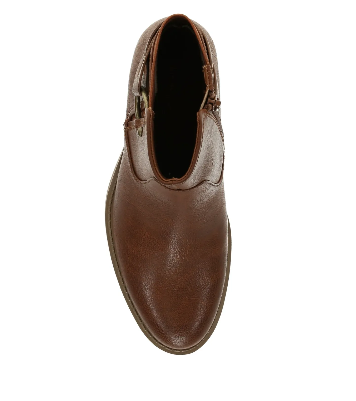 Baretraps Booties-Luella Block Heel Bootie Cognac