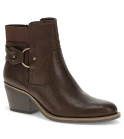 Baretraps Booties-Luella Block Heel Bootie DarkBrown