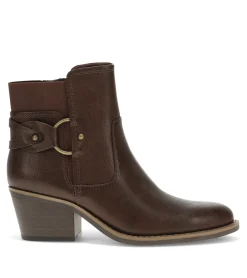 Baretraps Booties-Luella Block Heel Bootie DarkBrown