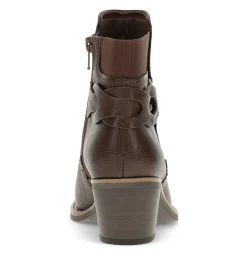 Baretraps Booties-Luella Block Heel Bootie DarkBrown