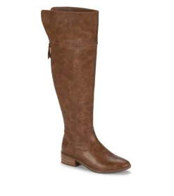 Baretraps Knee High Boots-Marcela Wide Calf Over The Knee Boot Acorn
