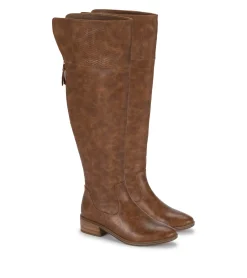 Baretraps Knee High Boots-Marcela Wide Calf Over The Knee Boot Acorn