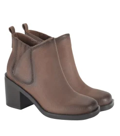 Baretraps Booties-Maria Block Heel Bootie Oak