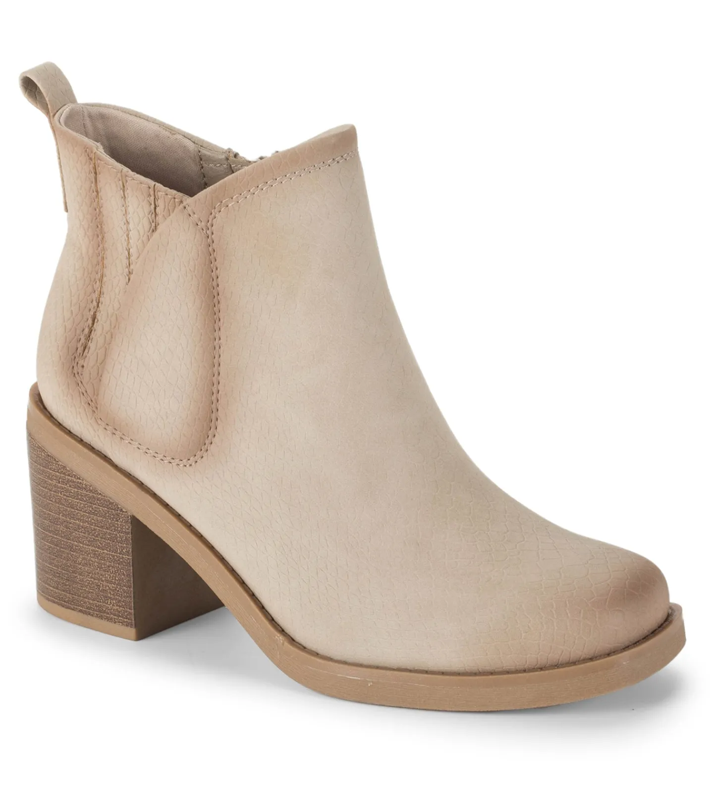 Baretraps Booties-Maria Block Heel Bootie Oatmeal