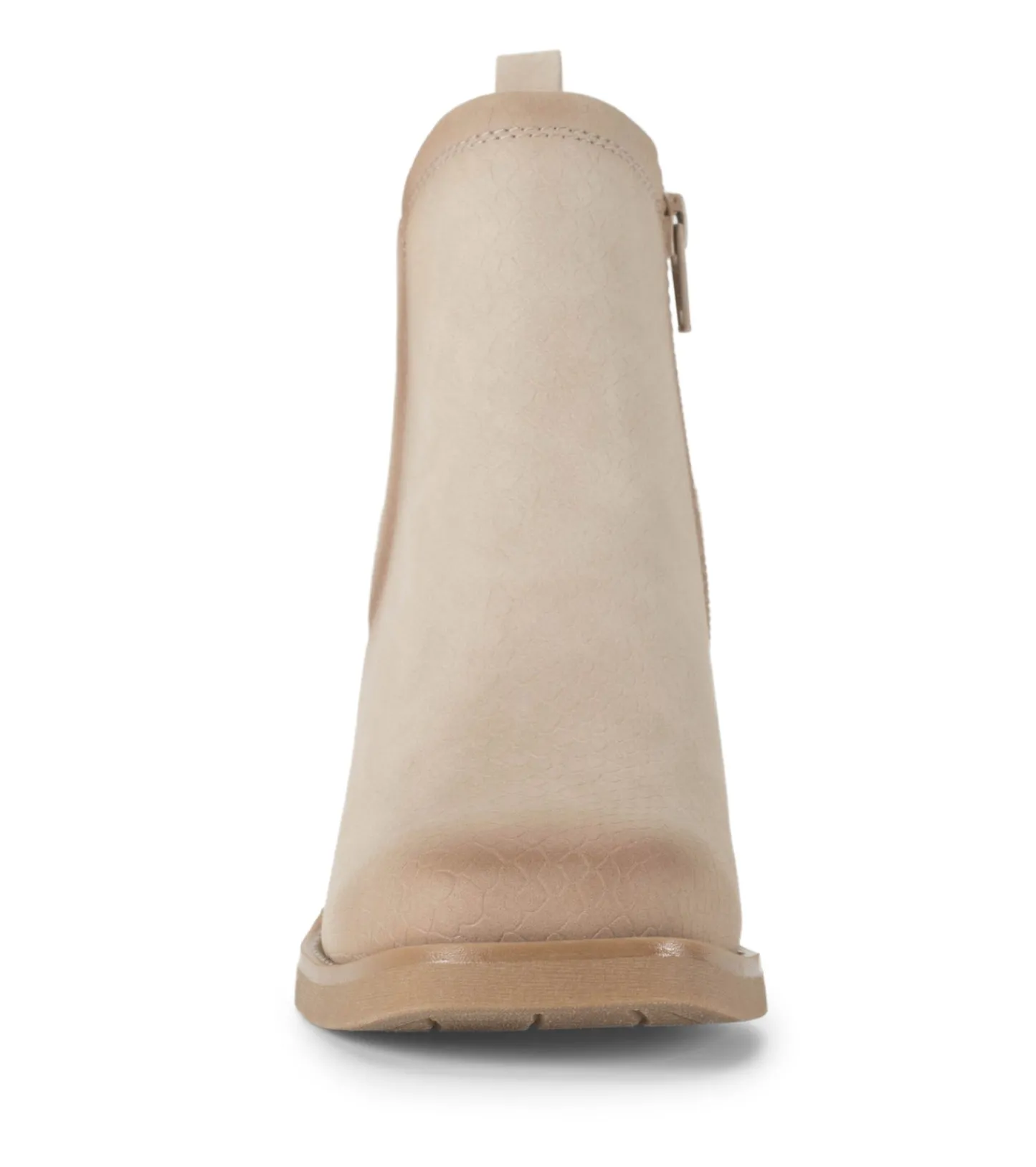 Baretraps Booties-Maria Block Heel Bootie Oatmeal