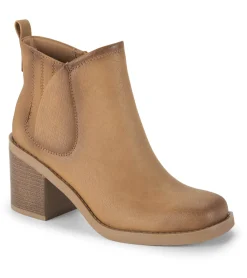 Baretraps Booties-Maria Block Heel Bootie Sandstone