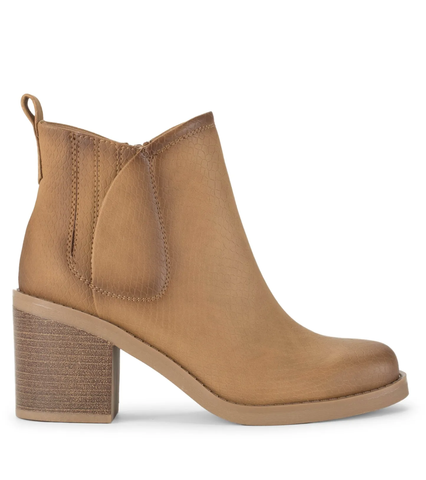 Baretraps Booties-Maria Block Heel Bootie Sandstone