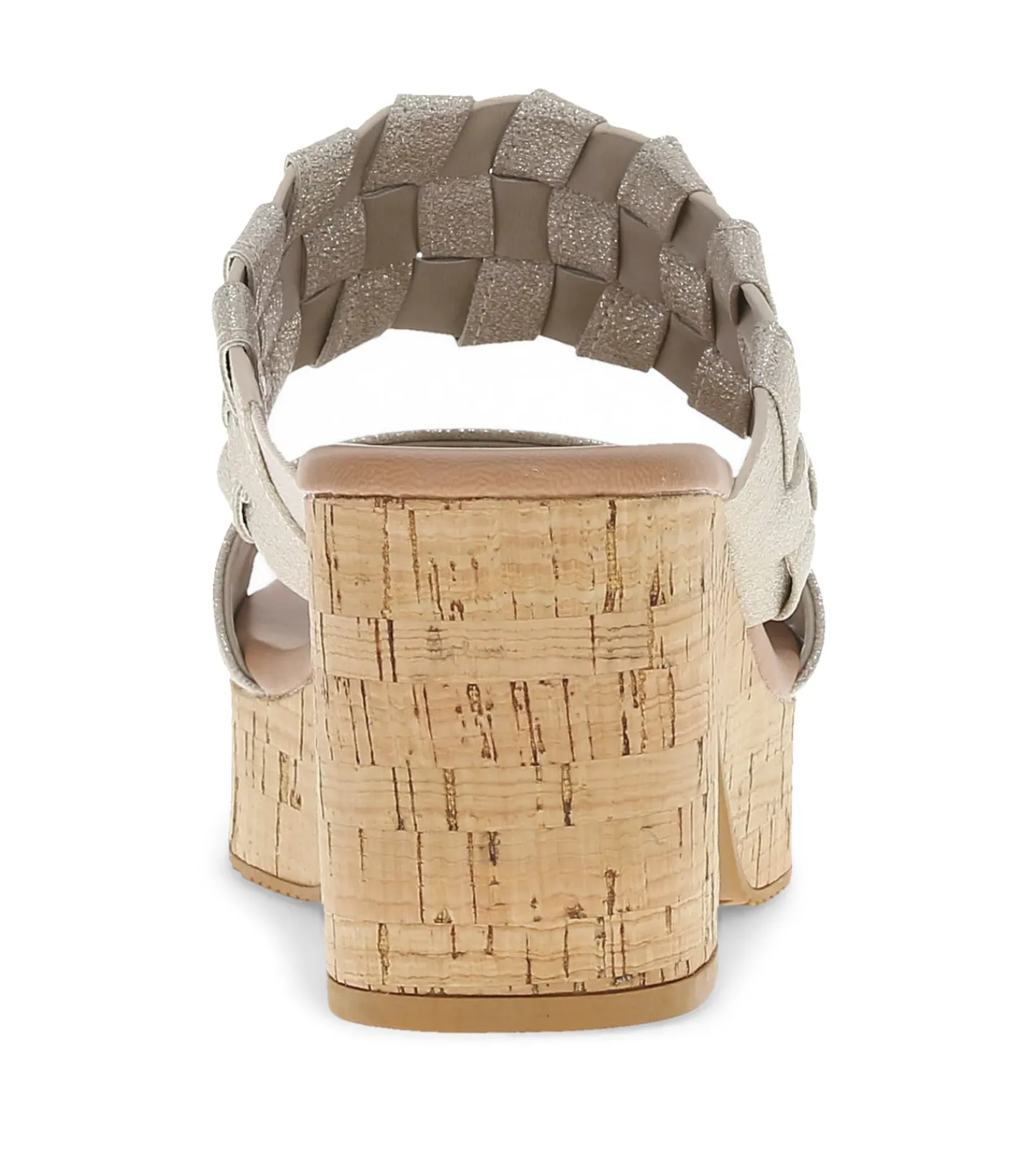 Baretraps Slides & Slip On Sandals-Mavis Block Heel Slide Sandal Champagne