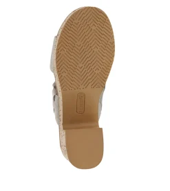 Baretraps Slides & Slip On Sandals-Mavis Block Heel Slide Sandal Champagne