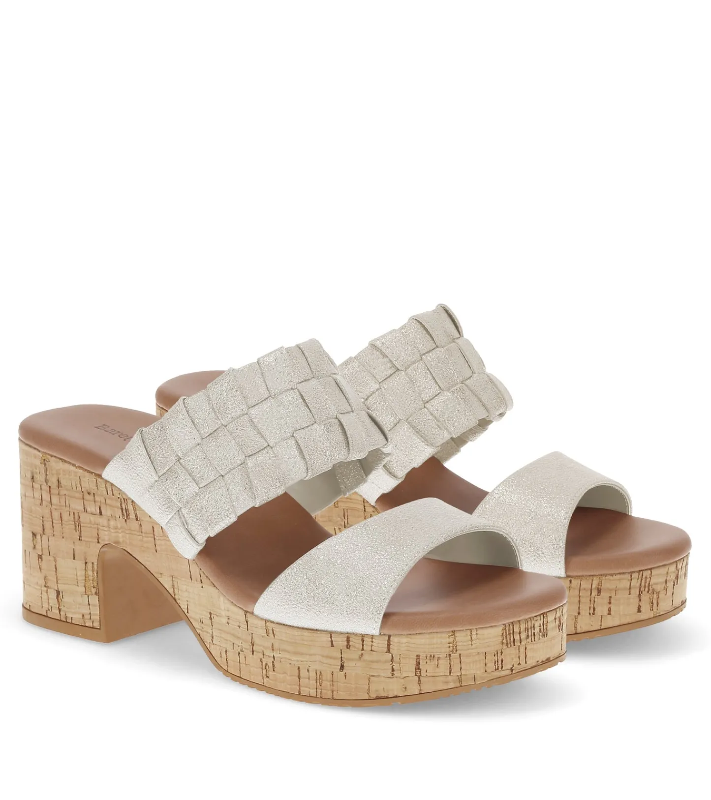 Baretraps Slides & Slip On Sandals-Mavis Block Heel Slide Sandal Champagne