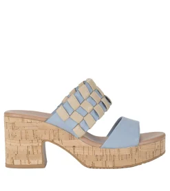 Baretraps Slides & Slip On Sandals-Mavis Block Heel Slide Sandal IslandBlue