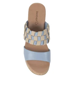 Baretraps Slides & Slip On Sandals-Mavis Block Heel Slide Sandal IslandBlue