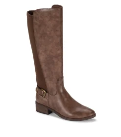 Baretraps Wide Calf Boots|Knee High Boots-McKayla Wide Calf Tall Boot DarkBrown