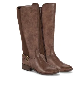 Baretraps Wide Calf Boots|Knee High Boots-McKayla Wide Calf Tall Boot DarkBrown