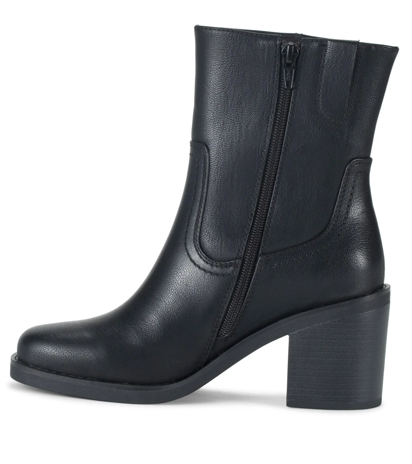 Baretraps Booties-Mckenna Mid Calf Boot Black