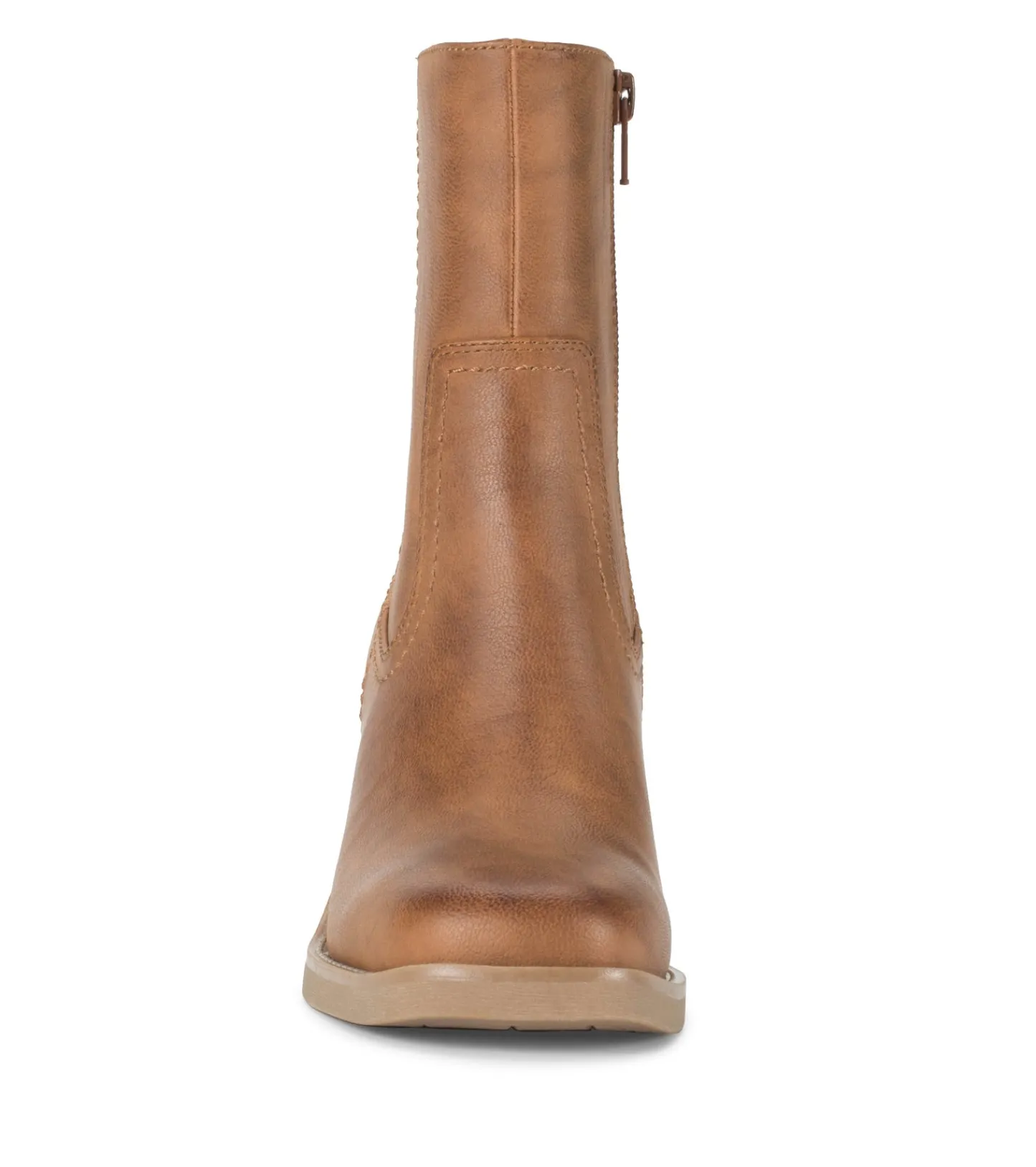 Baretraps Booties-Mckenna Mid Calf Boot Cognac