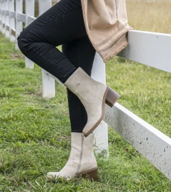 Baretraps Booties-Mckenna Mid Calf Boot Milkyway