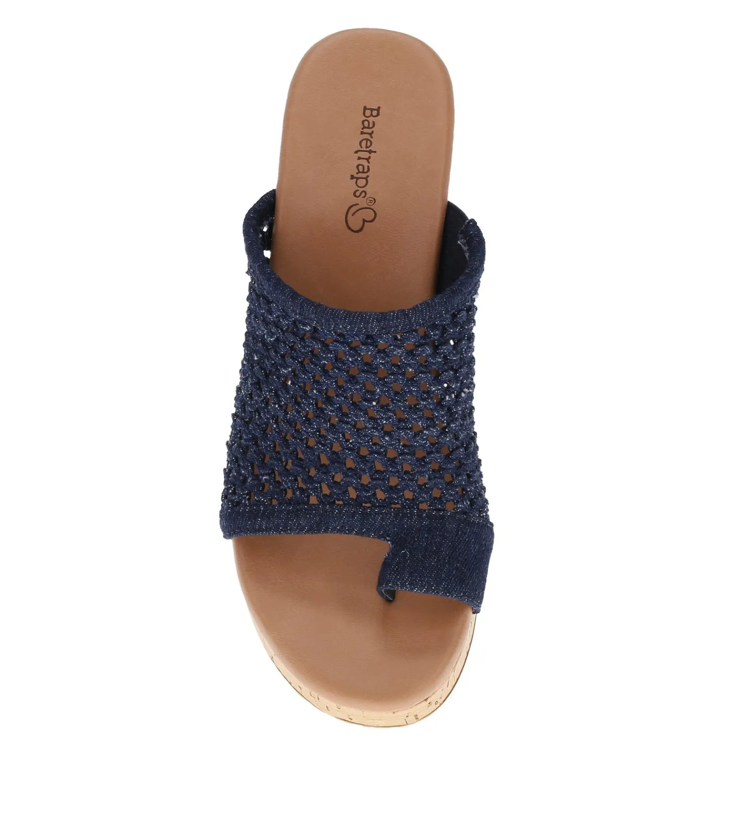 Baretraps Slides & Slip On Sandals-Michaela Block Heel Sandal DarkDenim