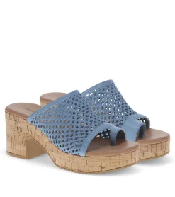 Baretraps Slides & Slip On Sandals-Michaela Block Heel Sandal IslandBlue